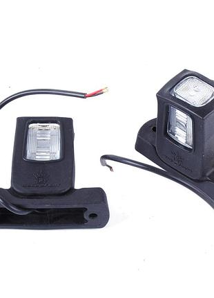Габарит "ріжки" прямий 9,5см 12/24v червоний+білий+жовтий 1+1+2led "сeray" л-090(2шт)