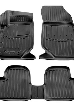 Резиновые коврики stingray 3d (5 шт) для peugeot 2008 2019- гг