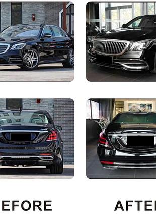 Комплект рестайлинга в maybach (с оптикой) для mercedes s-сlass w222 2013-2022 гг