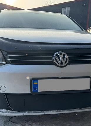 Зимняя накладка на решетку (нижняя) матовый для volkswagen touran 2010-2015 гг