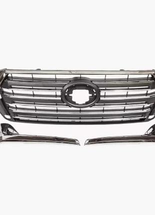 Решетка радиатора toyota land cruiser 200 2015-2021, хромированная, avtm, 187072910