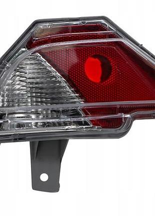 Фонарь задний toyota rav4 2016-2018, левый, без ламп (w16w/led), в бампере (активный), depo, 112-4007l-ue