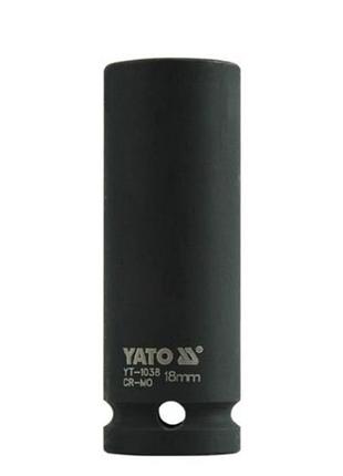 Головка ударная торцевая высокая 6-гранная головка 1/2 18мм yato yt-1038