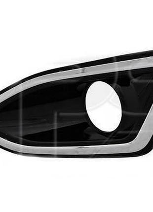 Решетка бампера ford edge 2015-2018, правая, верхняя, хром/черная, avtm, fk7b19952a, 182827914