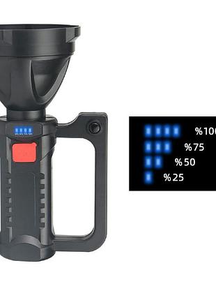 Ліхтарик-ручний акб вбудований,діод led+cob,microusb,power bank,довж.-22см,пласт."x-balong"bl-f902