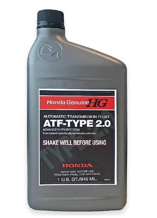 Трансмиссионное масло honda atf-type 2.0, 0,946л honda 082009015