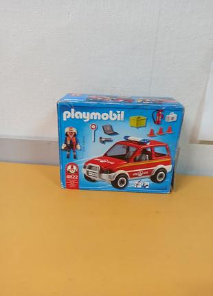 Игровой набор&nbsp;конструктор playmobil пожарная машина с пожарным fire chief and car