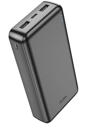 Power bank hoco j100a 20000 mah портативна батарея повербанк 2хusb black