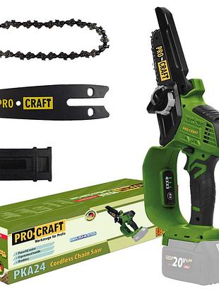 Аккумуляторная цепная пила procraft pka24 (тушка)