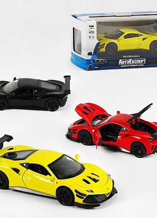 Машинка 36003 (48) "авто експерт", 3 кольори, металопластик, 1:32, звук, світло, інерція, рухомі елементи, в коробці, мікс видів