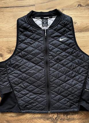 Nike running aerolayer quilted vest women's діночий жилет