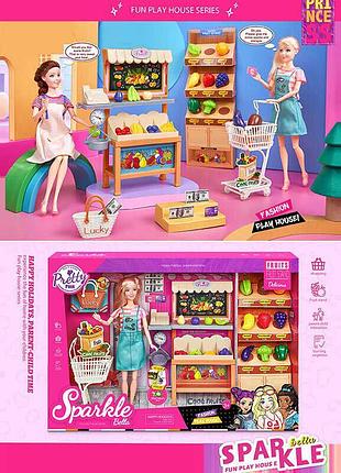 Лялька 7011 (16) 30 см, шарнірні суглоби, аксесуари, меблі, в коробці