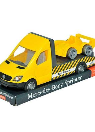 Гр автомобіль "mercedes-benz sprinter" евакуатор (жовтий) 39711 (6) "tigres", у плівці