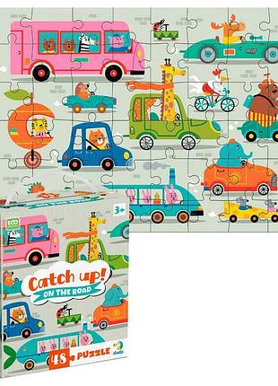 Пазл "наздоганяй! на дорозі" 300618 (64) "dodo"