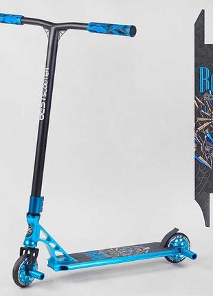 Самокат трюковый 53480 best scooter (4) hic-система, пеги, алюминиевый диск и дека, анодированная покраска, колёса pu, d=110мм,