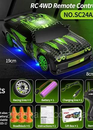 Игрушка радиоуправляемая машинка с аккумулятором дрифткар laser rush drift 18см sc24a25
