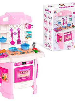 Гр кухня 6696 (3) підсвічування, звук, пар, 29 аксесуарів, "technok toys", в коробке