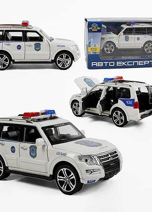 Машина 51282 (72/2) "авто експерт", масштаб 1:32, світло, звук, інерція, відчиняються двері, багажник, капот, в коробці