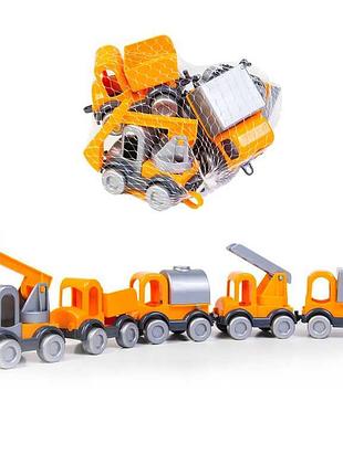 Гр набір машин "kid cars" 39371 (20) "tigres", "спецтехніка", 5 шт, в сітці