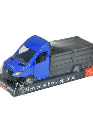 Гр автомобіль "mercedes-benz sprinter" бортовий синій 39666 (6) "tigres", відчиняються двері кабіни, причіп, в коробці