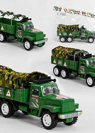 Машинка g 68 /69/70 (120/2) “военный фургон”, 3 вида, инерция, съемные металлические и текстильные элементы, 1шт в пакеті
