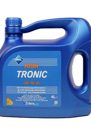 Моторное масло aral hightronic 5w-40, 4л aral 154fe7