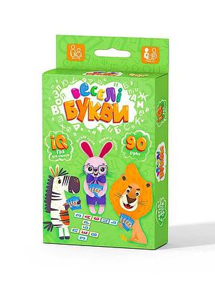 Гр настільна розважальна гра "веселі букви" g-vb-01u укр. (32) "danko toys"