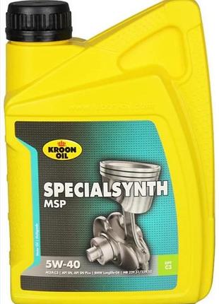 Моторное масло kroon oil specialsynth msp 5w-40, 1л kroon oil 31257