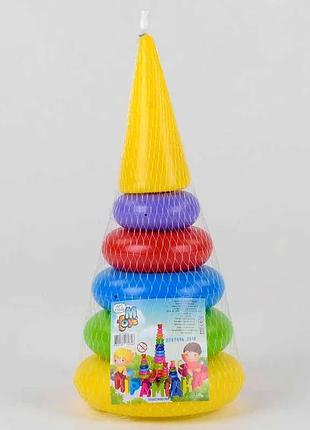 Гр пирамида "конус мал." /5 колец/ 11016 (21) "m toys"