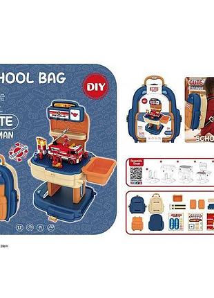 Конструктор 8415 p (24/2) 209 елементів, рюкзак, пожежна служба, в сумці