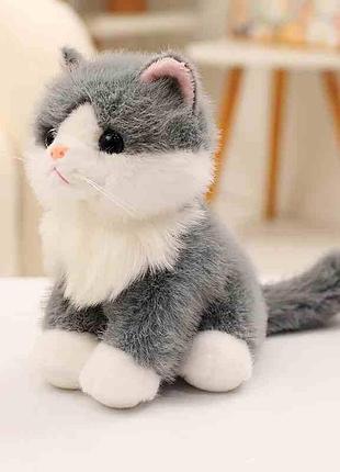 Мягкая игрушка котенка мягчит 22см