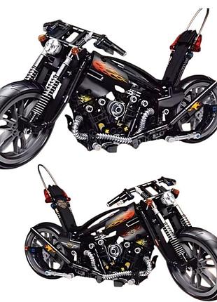 Конструктор мотоцикл харлей 35см 451 деталей technic harley-davidson