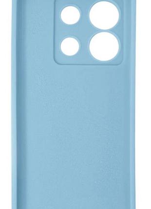 Чехол silicone case camera protective для xiaomi redmi note 13 pro + 5g (11) голубой lilac cream 3