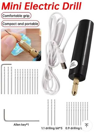 Мини дрель usb, міні дриль фрезер dremel дремель