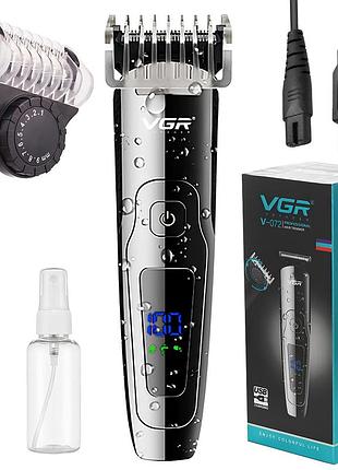 Акумуляторна машинка для стрижки волосся vgr v-072, usb-зарядка / чоловічий тример для стрижки / тример для