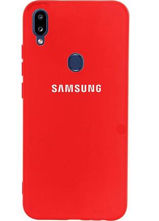 Чехол silicone case для samsung m20 (24) red красный