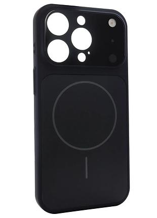 Чохол протиударний nofelet ag glass case з magsafe для iphone 13 pro чорний максимальний захист камери