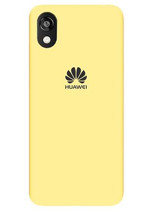 Чехол silicone case premium для huawei y5 2019 yellow (20) желтый
