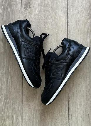 Шкіряні кросівки new balance 574 (42.5)
