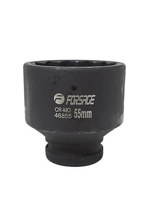 Головка ударна 3/4" 12-гранна 55мм forsage f-46855
