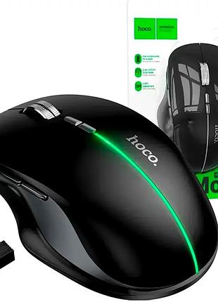 Аккумуляторная игровая мышь hoco gm40 dixon rgb 1600 dpi беспроводная черный 7 кнопок