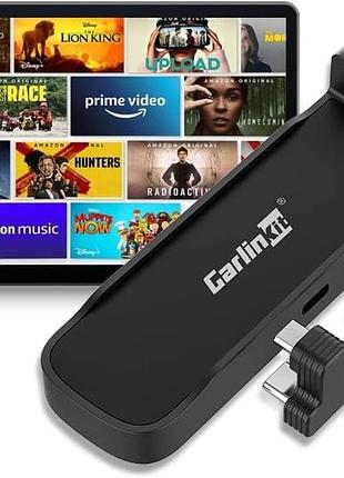 Carlinkit car tv mate hdmi адаптер для авто с carplay, 1080p, wi-fi, netflix/yoube, под fire tv stick