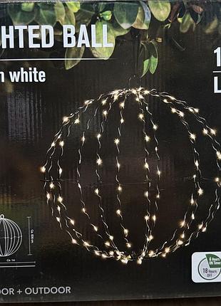 Підвісний світлодіодний шар 120 led діаметр 30см з таймером