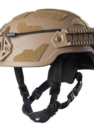 Кевларовый шлем arch high cut. тм combatant. койот.