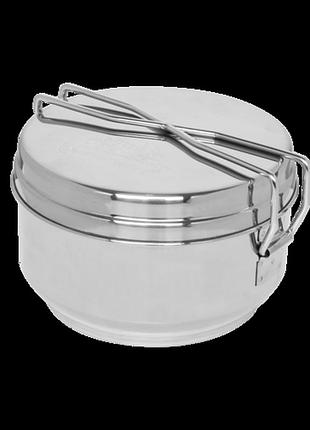 Набор посуды helikon mess tin (кастрюля + кастрюля + сковорода) из нержавеющей стали (00000005969)