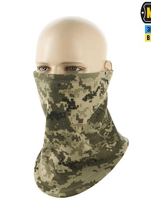 Флісовий баф, шарф m-tac elite fleece анатомічний з затяжкою. піксель