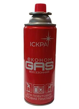 Газовый баллончик для горелки искра 365 мл, 200 грамм (00000006626)