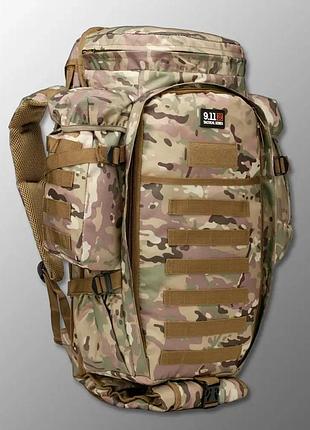 Рюкзак тактический с отделением для оружия 9.11 tactical 60л, мультикам (00000005787)