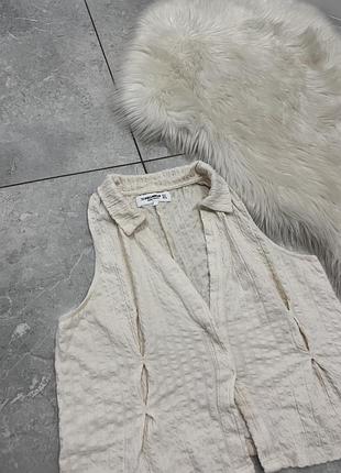Блуза pull&bear молочна 2