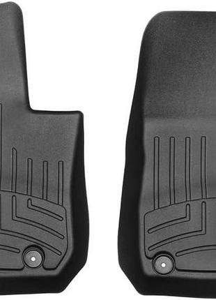 Коврики в салон mazda cx-3 2015-, с бортом, передние, черные, weathertech 448481